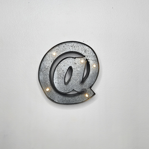 Other - Retro Industrial Style Mini 6" Marquee Light @ Symbol